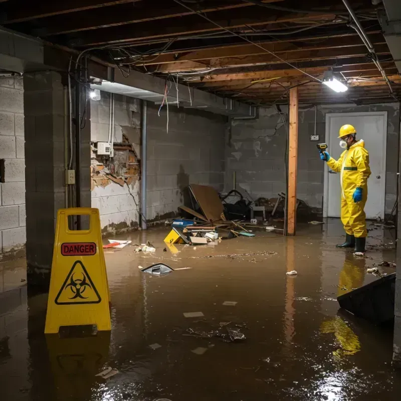 Flooded Basement Electrical Hazard in Palatka, FL Property